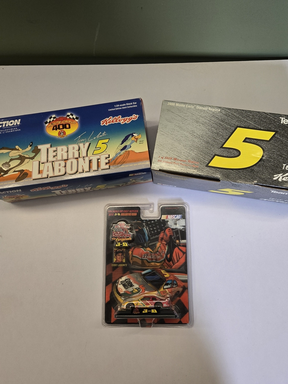 Terry Labonte #5 Kelloggs Diecast LOT- Action 1:24, Team Caliber 1:24,1:64 - NIB